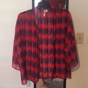 Sheer Kimono with Vivid Colors